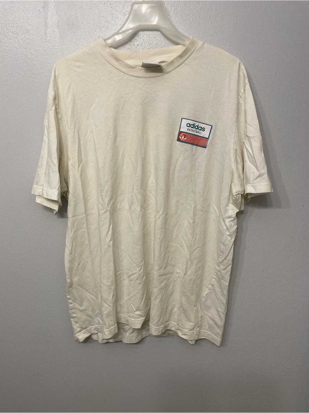 Adidas Off-White Short Sleeve Hoop Together Graphic Tee